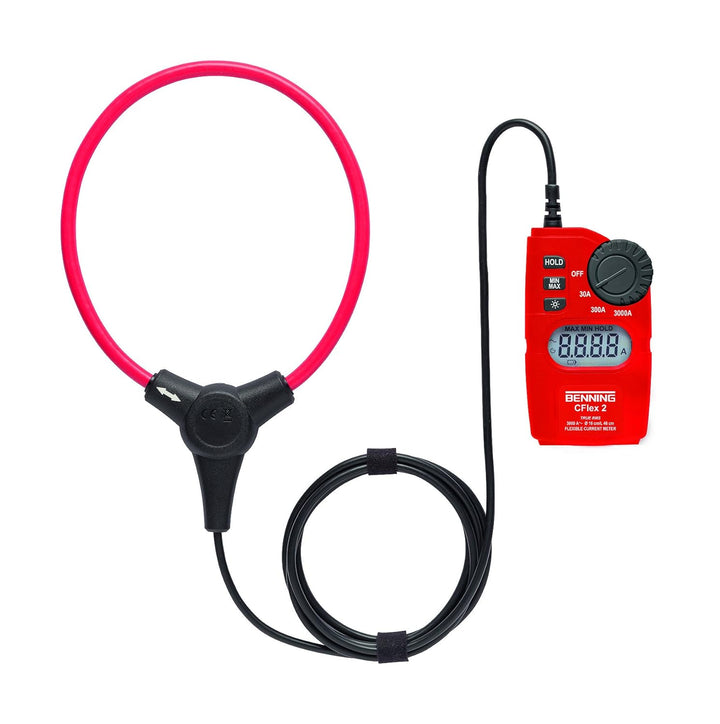 Benning 044069 CFlex 2 Digitales Zangenmessgerät, Rot / Schwarz