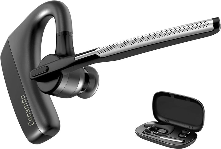 Conambo Bluetooth Headset V5.1 Wireless Headset Hands-Free CVC8.0 Dual-mic, Noise cancelling, Mute K