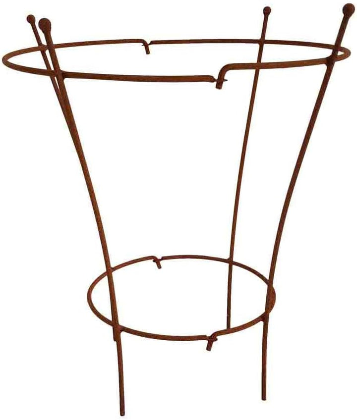 Staudenhalter Rostig Höhe: 60cm - 2 TLG. Strauchhalter Rankgerüst, Rost, Höhe 60cm