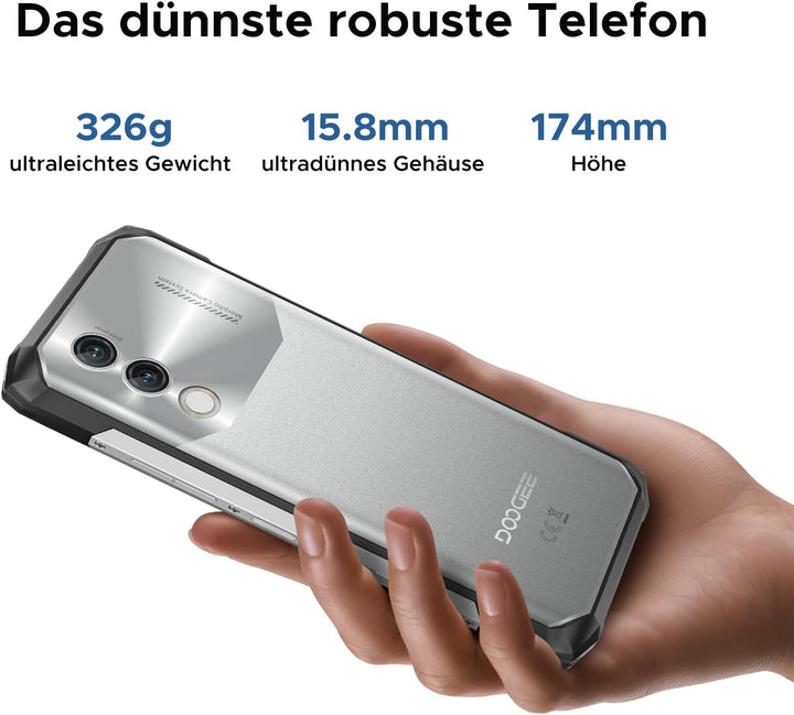 DOOGEE Blade10 Power Outdoor Handy Ohne Vertrag Android 14-10300mAh, 24GB+256GB/TF 2TB Outdoor Smart