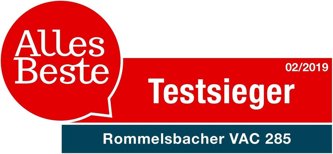 ROMMELSBACHER Vakuumierer VAC 285 - Absaugleistung 9 Liter/Min., Einhand-Bedienung, für Langzeitbetr