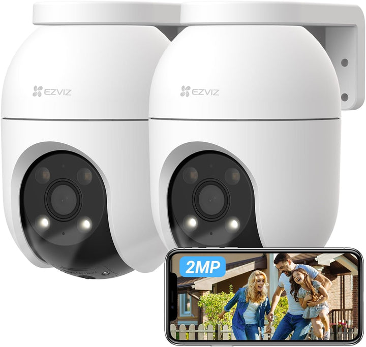 EZVIZ 2MP Überwachungskamera Aussen, WLAN IP Kamera mit 360° Abdeckung und Zwei-Wege-Audio, Personen