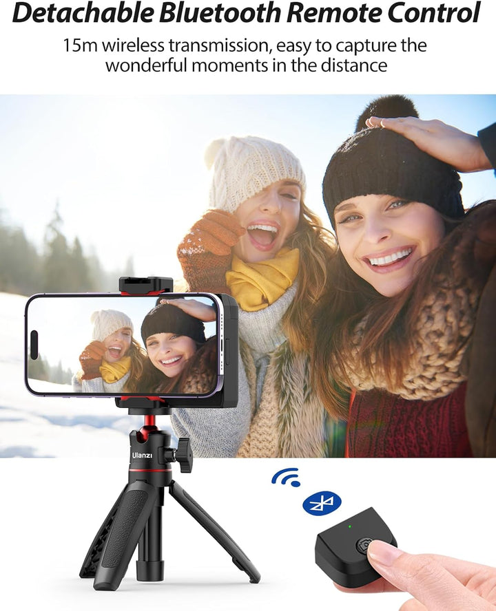 Smartphone Handle Grip, ULANZI CG02 Smartphone Capgrip mit Aufhelllicht, 3 Stufen Einstellbar, Smart