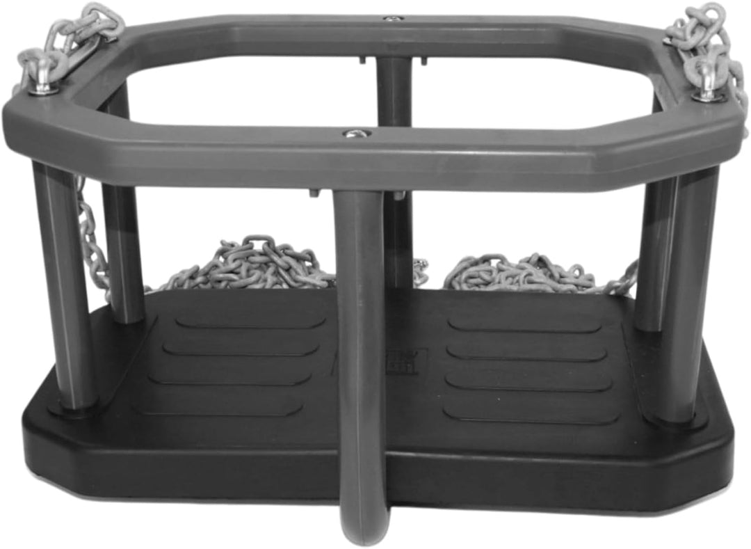 Baby Schaukel aus Gummi – Kleinkind Schaukelsitz mit Ketten 3m, Höhenverstellbar, Für Garten & Indoo