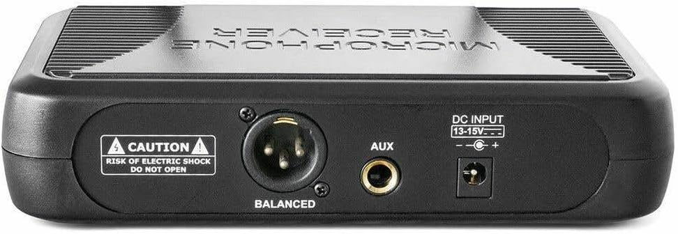 Vonyx STWM712 - Wireless Mikrofonset VHF 2-Kanal mit Empfänger und 2 Funkmikrofonen, Funkmikro, drah