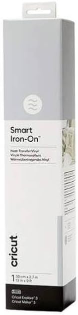 Cricut 2008694 Smart Iron-On | Silver | 2.7m (9ft) | Heat Transfer Vinyl (HTV) | for use with Explor