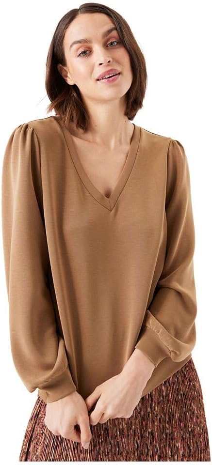 GARCIA Damen Sweatshirt M Golden Brown, M Golden Brown