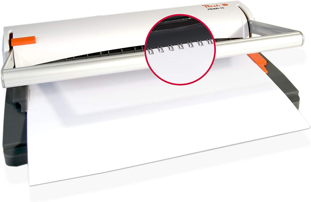 Peach Draht Bindemaschine - bindet 60 A4 Seiten - inkl. kostenloses Starterset für 20 Bindungen - PB