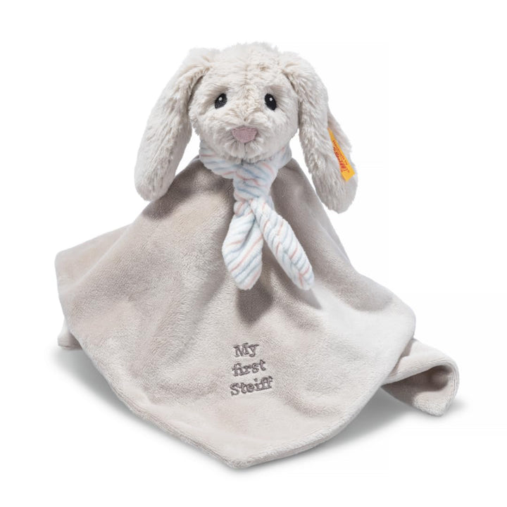 Steiff Kuscheltier Hoppie Hase Schmusetuch, Süsses Stofftier, Jungen, Mädchen & Babys ab 0 Monaten,