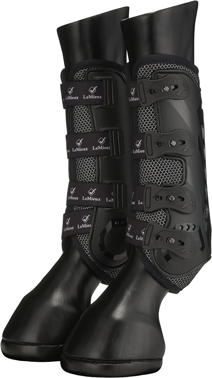 LeMieux Ultra Mesh Gamaschen Snug Boots Hind weiss L Schwarz, L Schwarz