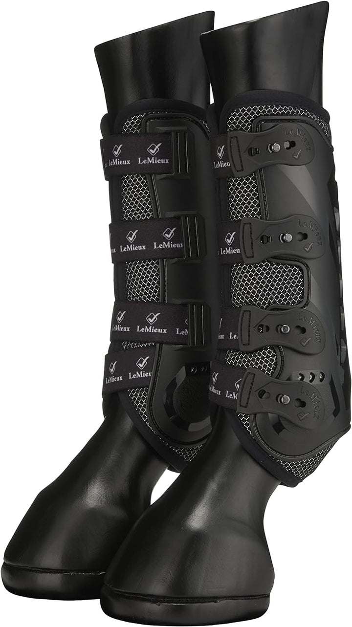 LeMieux Ultra Mesh Gamaschen Snug Boots Hind weiss L Schwarz, L Schwarz