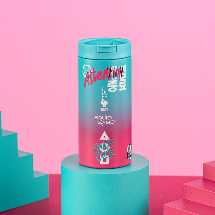 Bialetti Travel Mug Squid Game©, 360ml, Edelstahl, Doppelwandig
