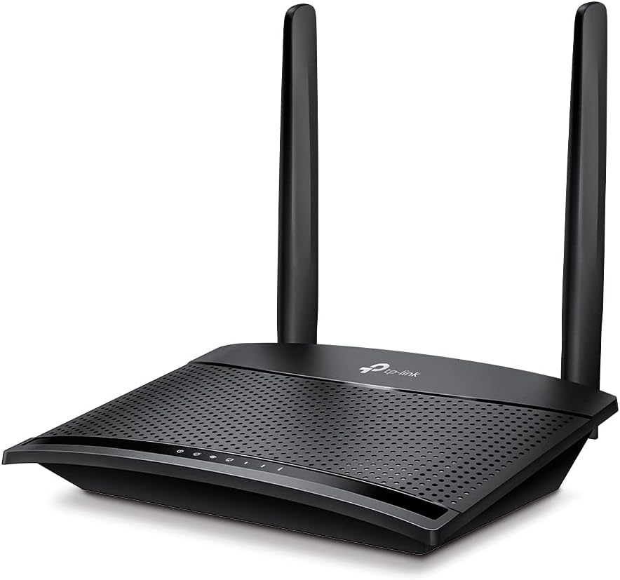 TP-Link 4G LTE Router 150 Mbit/s Wifi N 300 Mbit/s TL-MR100, 4G-Modem, 4G-Box, 2 x SMA für externe A