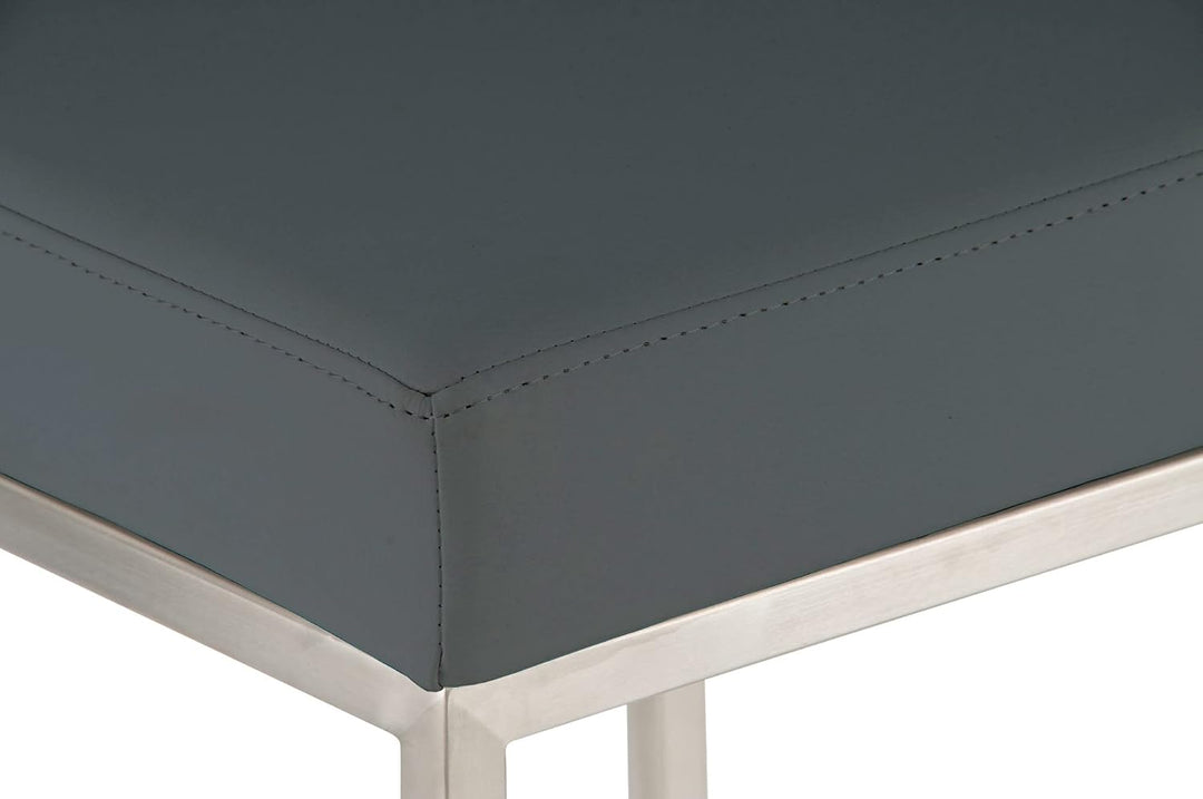 CLP Barhocker Montreal I Gepolsterter Barstuhl mit Kunstlederbezug I Tresenhocker mit Metallgestell,