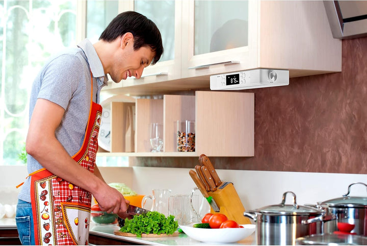 MEDION E66550 Küchen Unterbauradio mit Bluetooth-Funktion (PLL UKW Radio, Freisprechfunktion, 2 x 2,