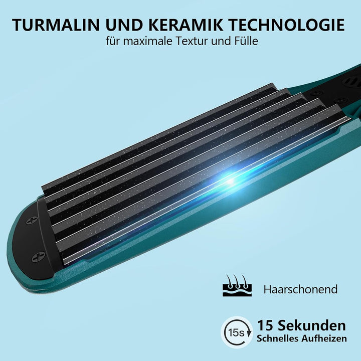 Kreppeisen für die Haare SAOSA Keramik Crimping iron for Hair Glätteisen Haarglätter Kreppeisen und