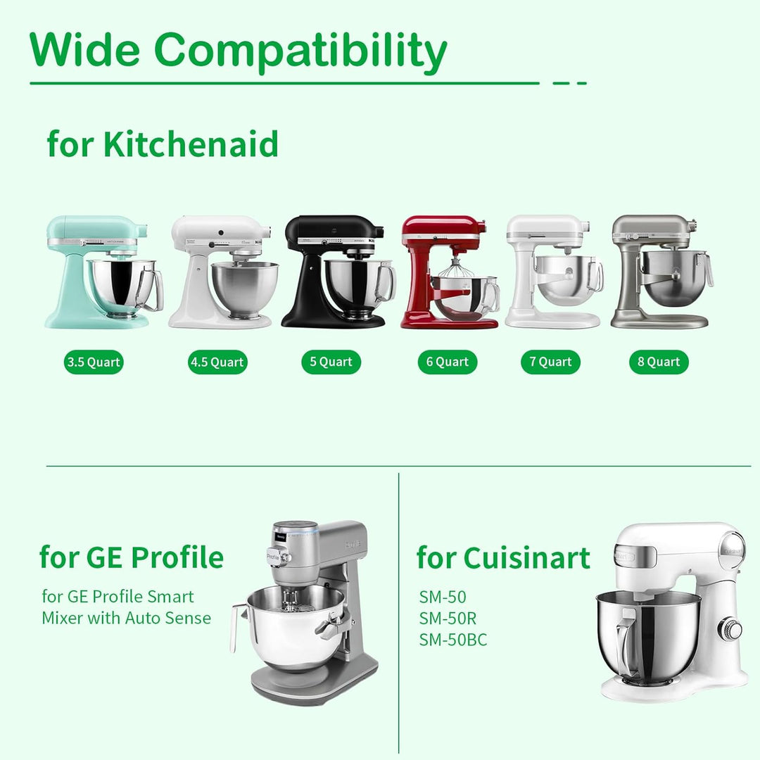 OTOmitra Eismaschine Aufsatz für Kitchenaid Standmixer, Fruchteismaschine Aufsatz BPA-freien, lebens