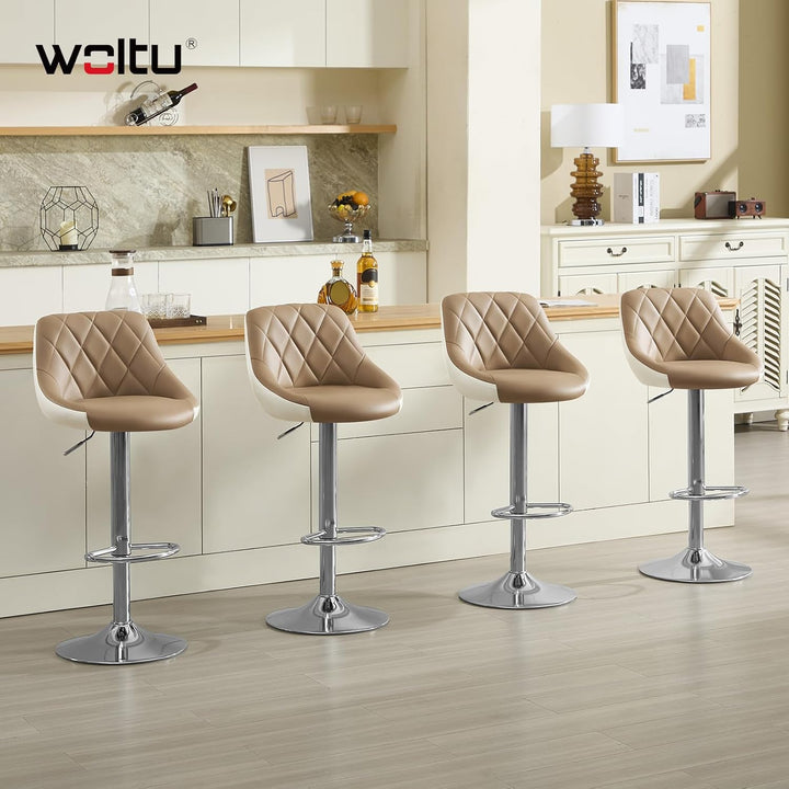 WOLTU® 1x Barhocker Barstuhl Tresenhocker Bistrohocker mit Griff, Design Stuhl, höhenverstellbar, fr