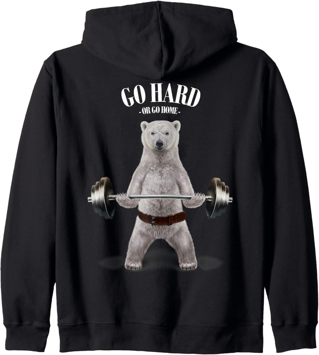 Eisbären heben Gewichte im Fitnessstudio Kapuzenjacke