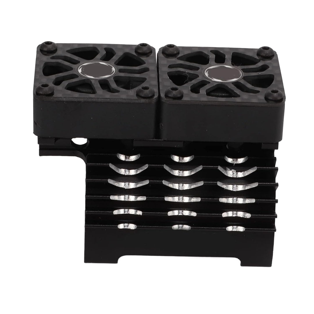 RC Bürstenloser Motor Lüfter, Doppelte Lüfter, 40‑42 mm, Alu, RC Car Kühlkörper für 1/8 ferngesteuer