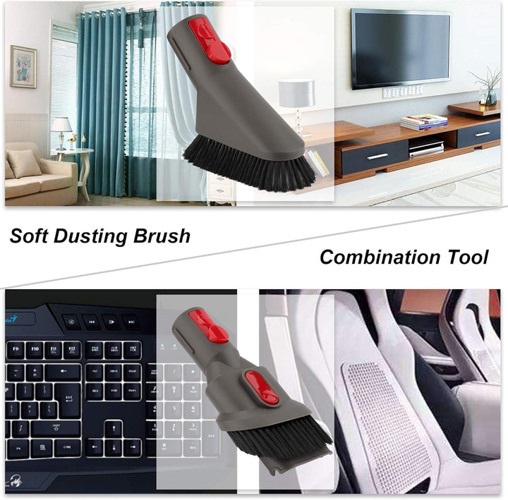 AINUO Zubehörsatz-Befestigungsset mit flexiblem Schlauch für Dyson V7 V8 V10 V11 SV10 SV11 Akku-Stau