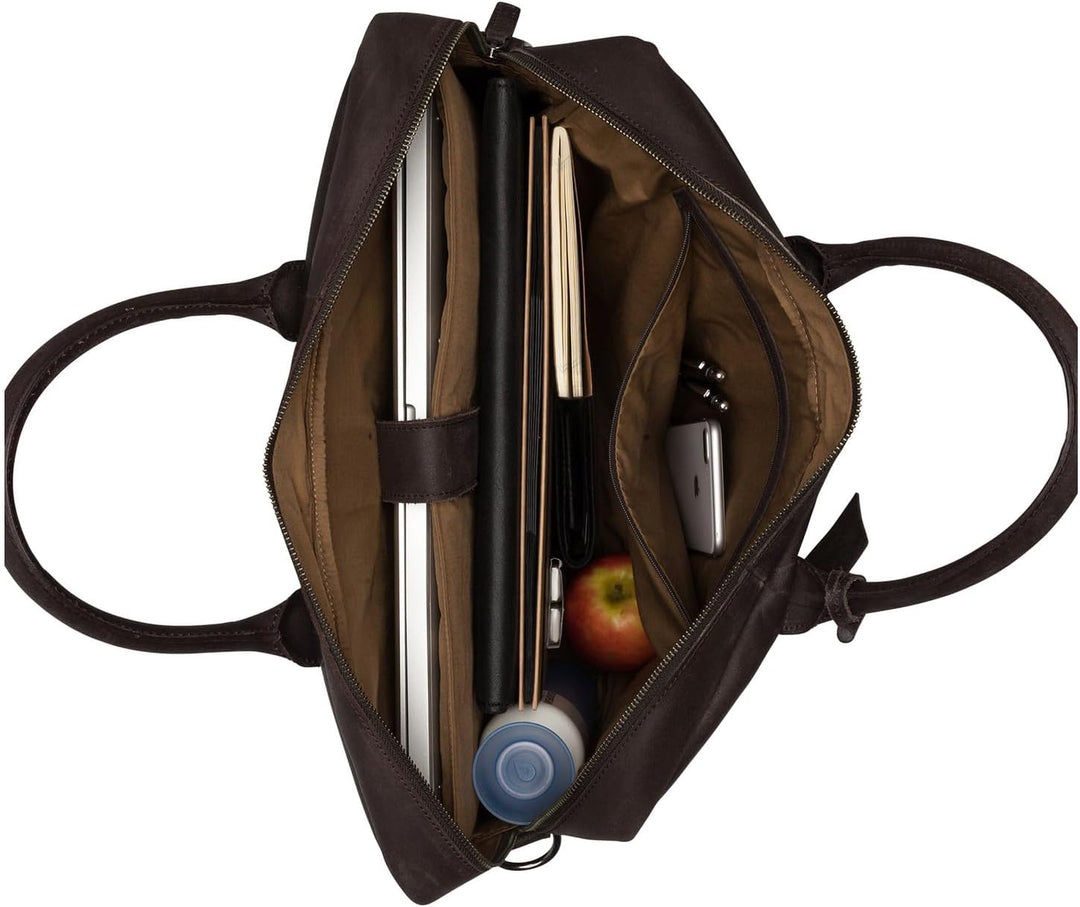 Burkely Vintage Max Worker - Laptoptasche 17.3'' 44 cm dark brown