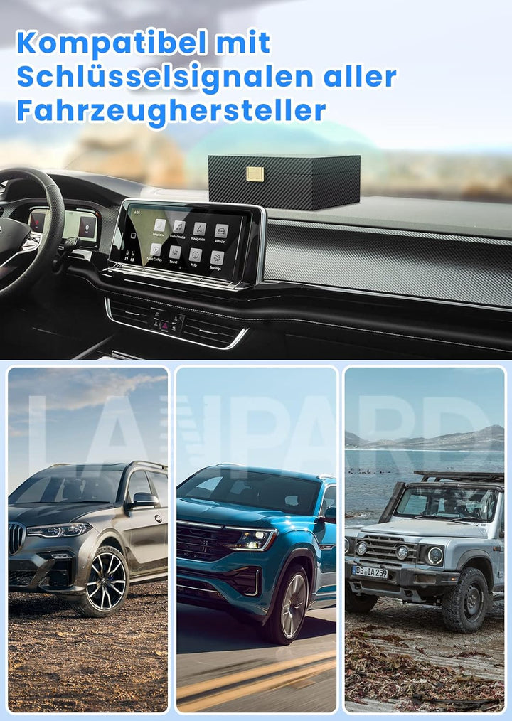 Lanpard Keyless Go Schutz Autoschlüssel Box, Faraday Box & Faradayschutzhülle (2 STK) für Sicheren S