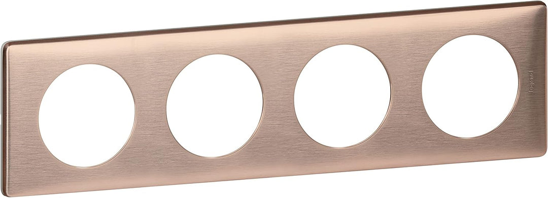 Legrand céliane Lichtregler LEG68994 Platte 4-copper, Metall 4 Stellen Métal Copper, 4 Stellen Métal
