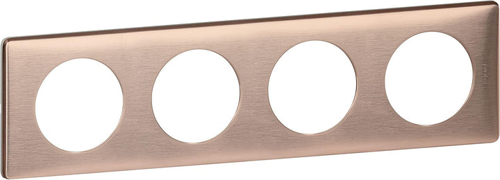 Legrand céliane Lichtregler LEG68994 Platte 4-copper, Metall 4 Stellen Métal Copper, 4 Stellen Métal
