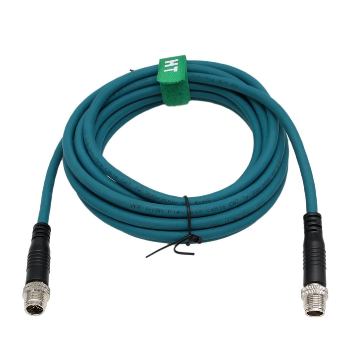 HangTon M12 Ethernet Cat7e Kabel für Cognex Sensor Kamera Netzwerk 8-polig X-codiert auf 8-polig X-C