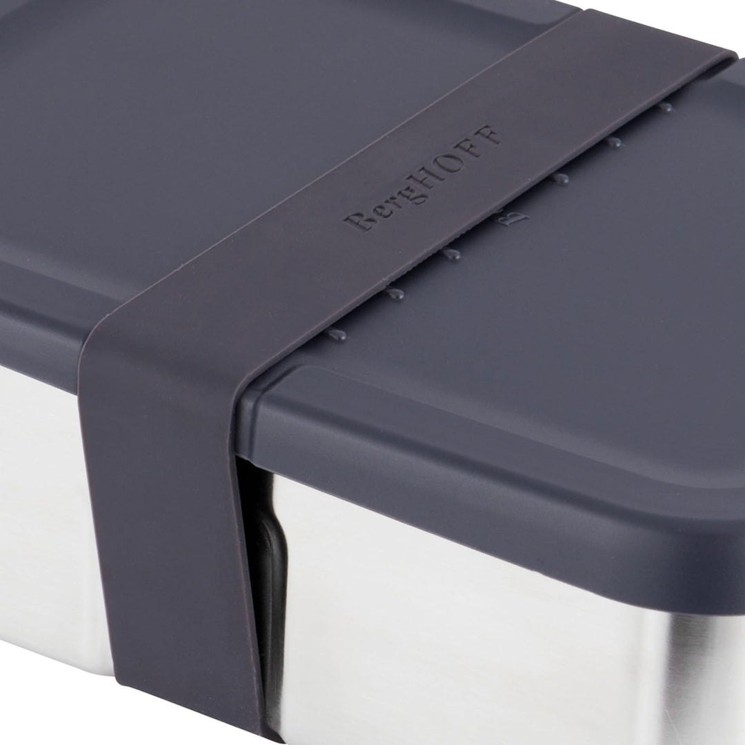 Berghoff 1100196 Lunchbox Edelstahl schwarz