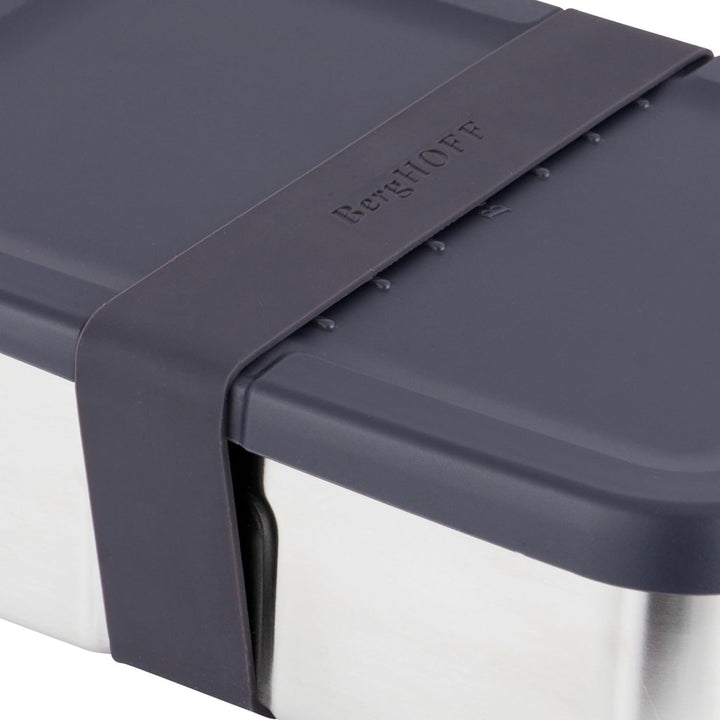 Berghoff 1100196 Lunchbox Edelstahl schwarz