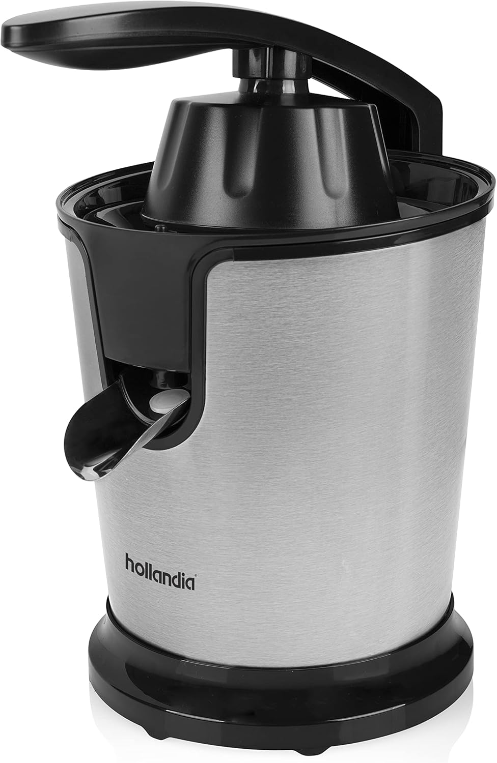 Tristar CP-3002 Zitruspresse – 2 Presskegel – Fruchtfleischfilter – Schwarz/Edelstahl 85 Watt, 85 Wa