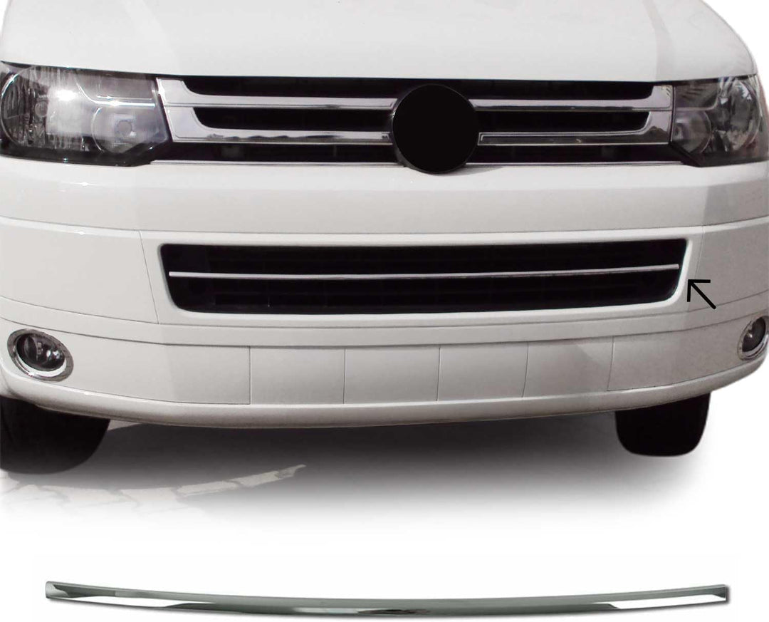 Frontspoilerlippe Stossstangen Zierleiste Kompatibel mit VW T5 Caravelle 2010-2015 | Chromleiste 3 t
