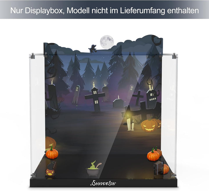 Acryl-Vitrine Kompatibel mit Lego Hocus Pocus: Das Haus der Sanderson-Schwestern (nur Box, kein Mode