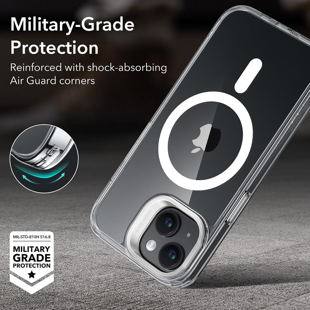 ESR für iPhone 15 Hülle Kompatibel mit MagSafe, Zertifizierte Militärschutz Handyhülle iPhone 15 Cas