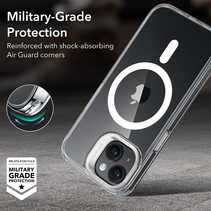 ESR für iPhone 15 Hülle Kompatibel mit MagSafe, Zertifizierte Militärschutz Handyhülle iPhone 15 Cas