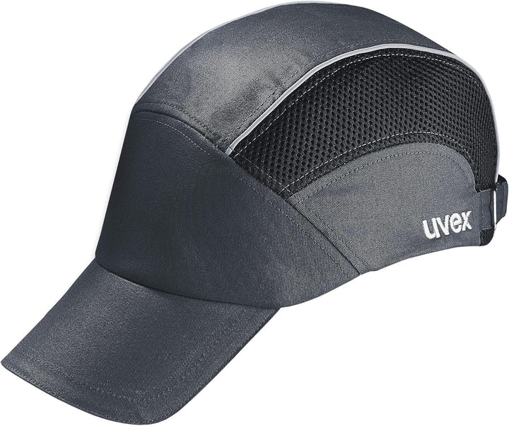 Uvex U-Cap Premium Anstosskappe - Kopfschutz-Kappe im Sport-Design - mit Langem Schirm und Hartschal