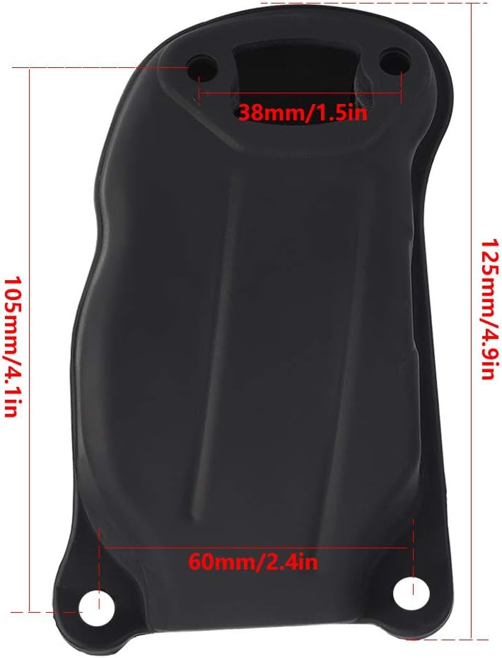 Caredy Auspuff, Schalldämpfer Schrauben Schalldämpfer Abdeckung Kühlung Shield Ersatzteile Schalldäm