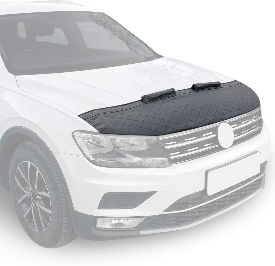 OMAC Schwarz Halb Haubenbra Steinschlagschutz kompatibel mit Mercedes Sprinter W901 2001-2006 Diamon