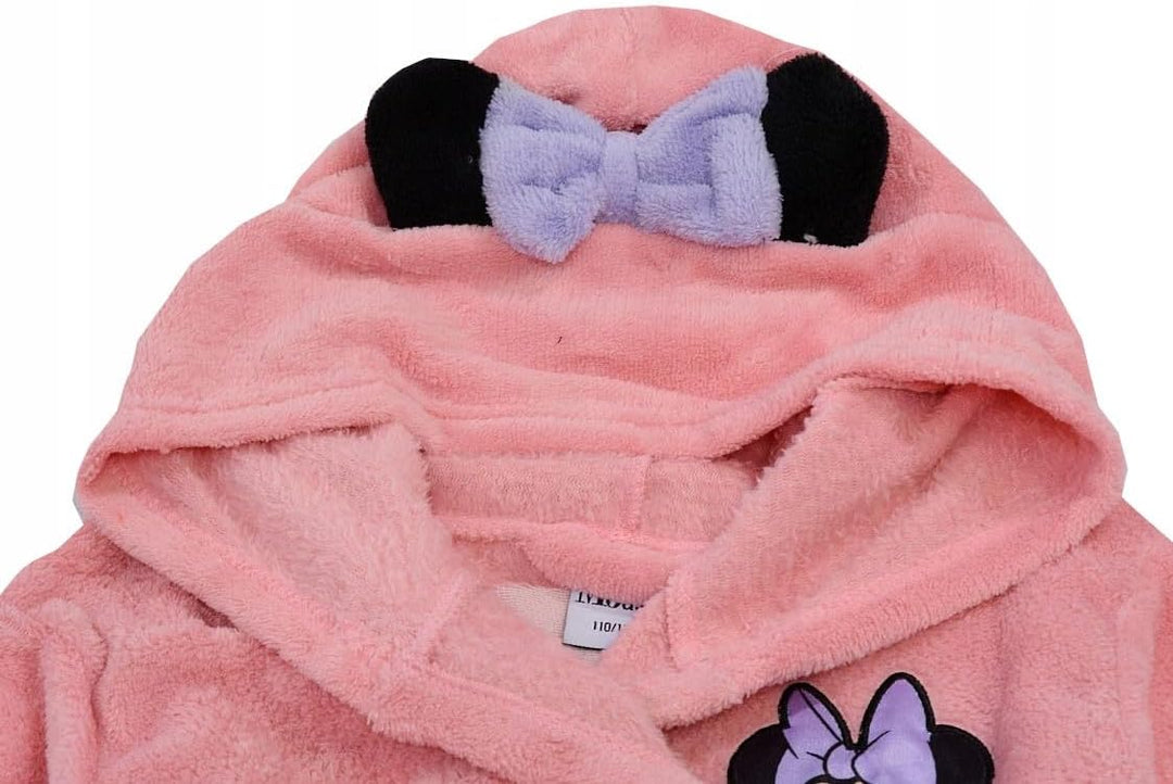 eplusm MINNIE MOUSE weich Bademantel Kinder Mädchen Kapuzenbademantel, Morgenmantel Handtuch/Microfa