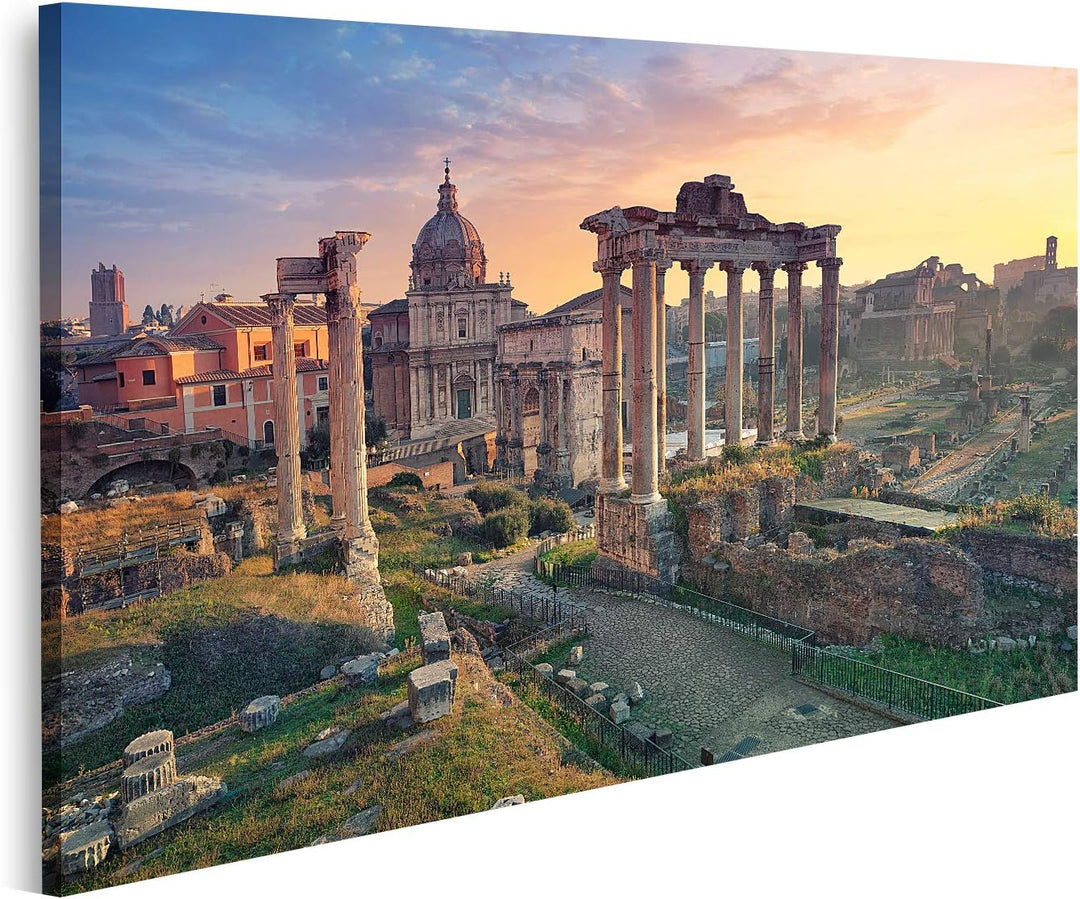 islandburner Bild auf Leinwand Bild Des Forum Romanum In Rom Italien Bei Sonnenaufgang Bilder Wandbi