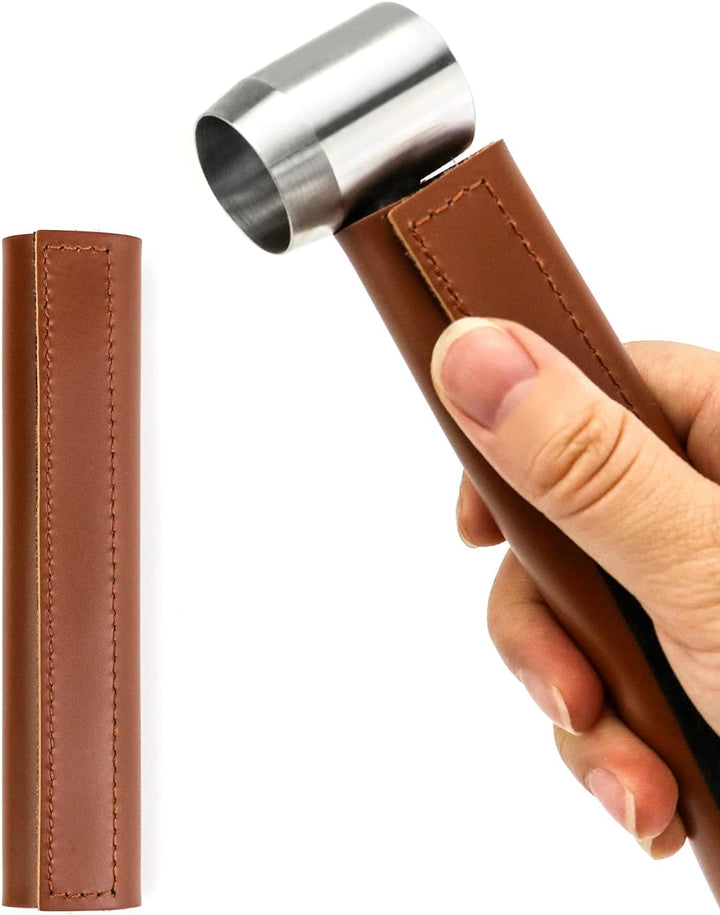 QWORK Handbohrmaschine, Holzbearbeitung Handbohrer manuelle Überlebensbohrer, mit Holster,für Campin