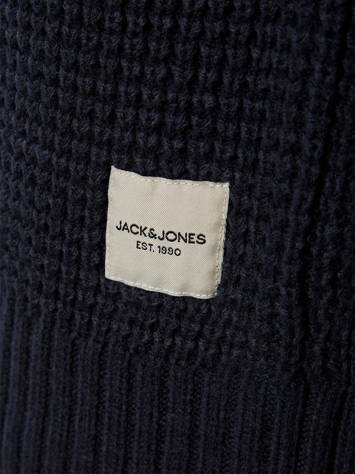 JACK & JONES Herren Dicker Grobstrick Pullunder | Rundhals Sweater ohne Ärmel | Warmer Pullover JJEN