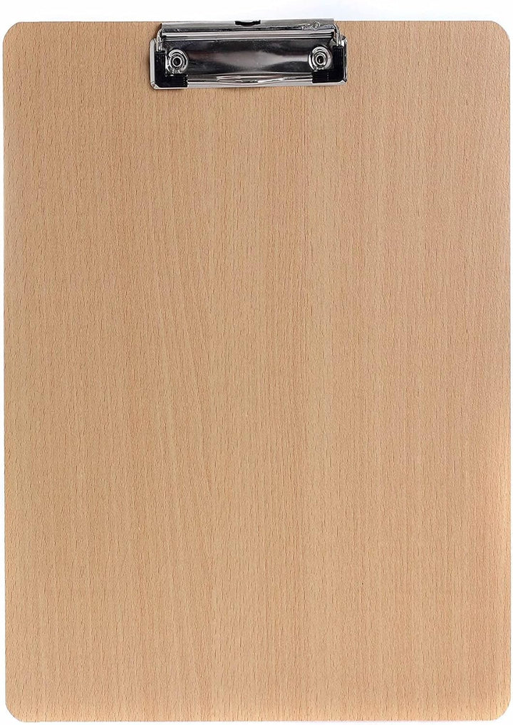 2er Klemmbrett A3 Hoch aus Hartholz extra dick 4mm, mit Aufhängeose, Gummierter Metalklemme, Skizzen