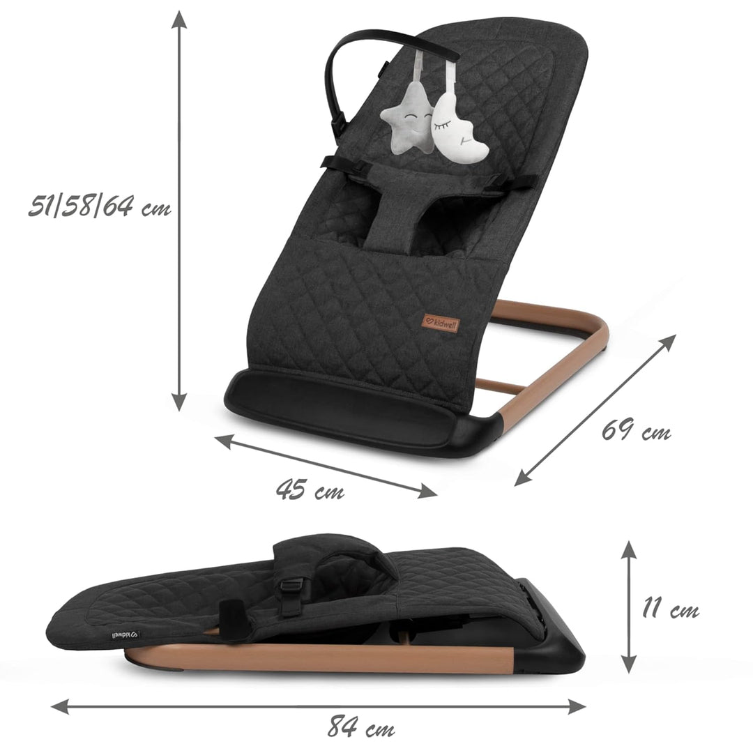 COIL Babywippe – Verstellbare, Ergonomische Baby Wippe ab Geburt bis 9 kg – Tragbare, Schaukelstuhl