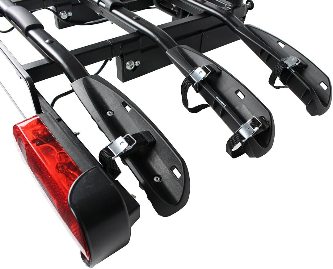 Bullwing SR3+ Fahrradträger für 3 Fahrräder auf die Auto Anhängerkupplung abklappbar (Spezialverschl