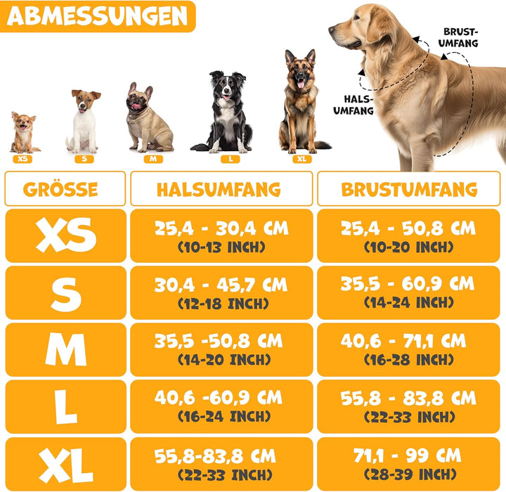 Lovpetยฎ Hundegeschirr ohne Zug & wรผrgen fรผr grosse Hunde atmungsaktiv & weich Brustgeschirr reflekti