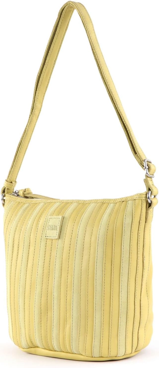 FREDsBRUDER Umhängetasche Ravi Bucket mit Label-Applikationen Einheitsgrösse Zitrone, Einheitsgrösse