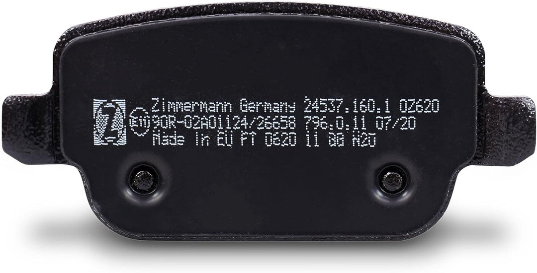 ZIMMERMANN 24537.160.1 Serie Bremsbelagsatz, Hinten, inklusive Platte dämpfend